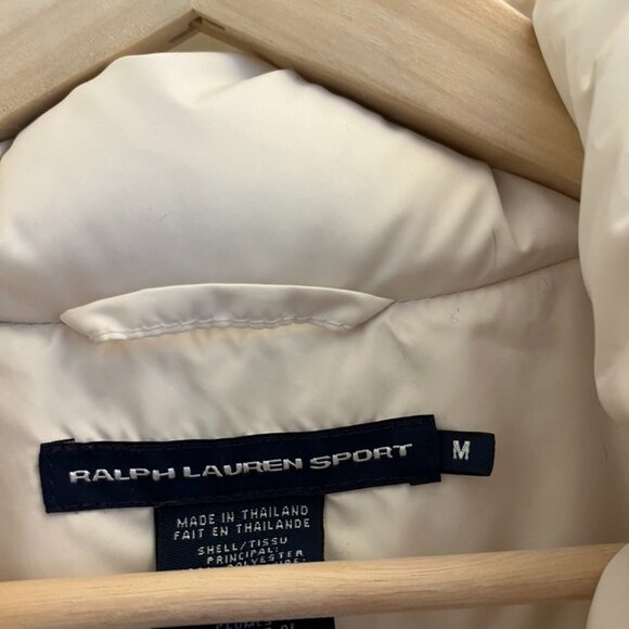 Ralph Lauren sport white puffy vest - Picture 3 of 6